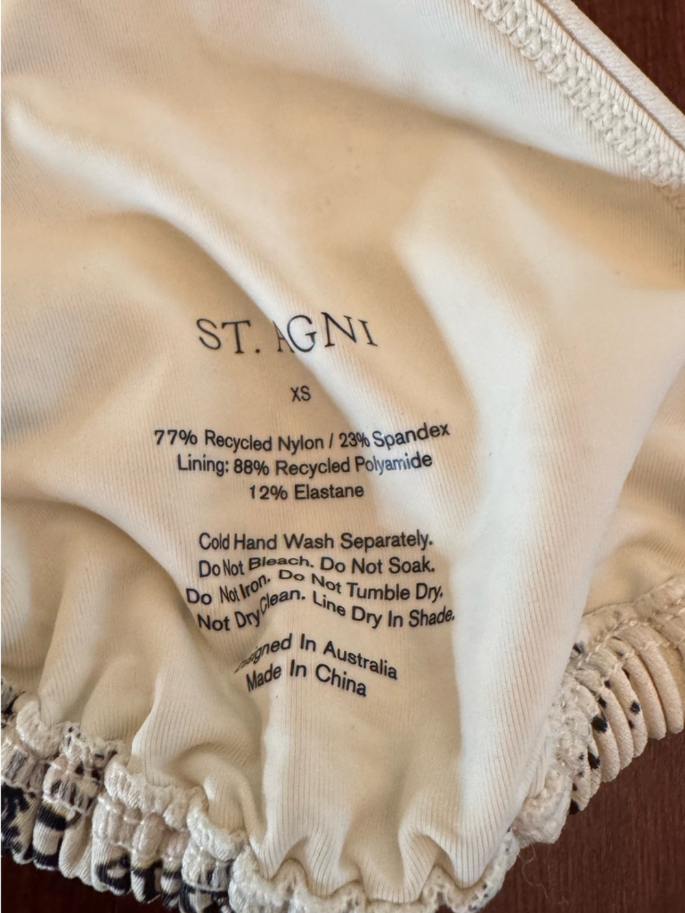 St. Agni Cream Map-Print Triangle Bikini
Size XS - Picture 11 of 11